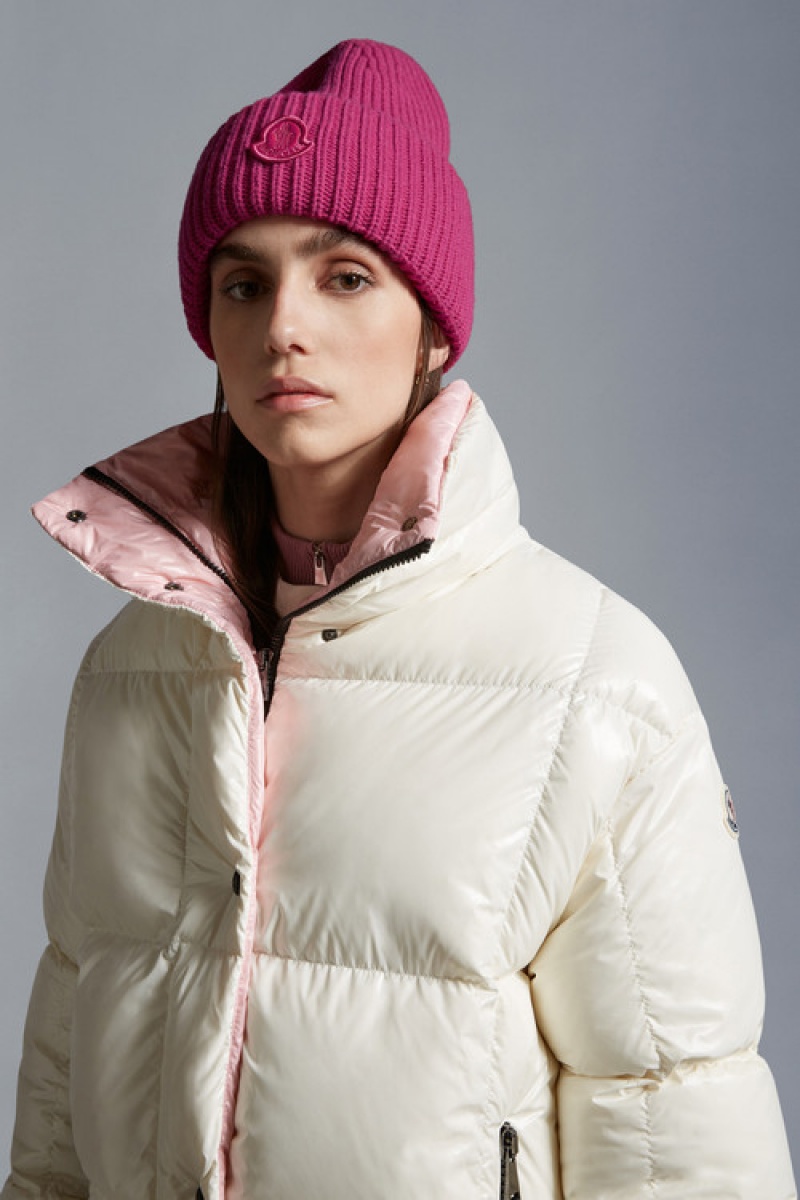 Gorro Moncler Lana Mujer Fucsia | SJFV-48567