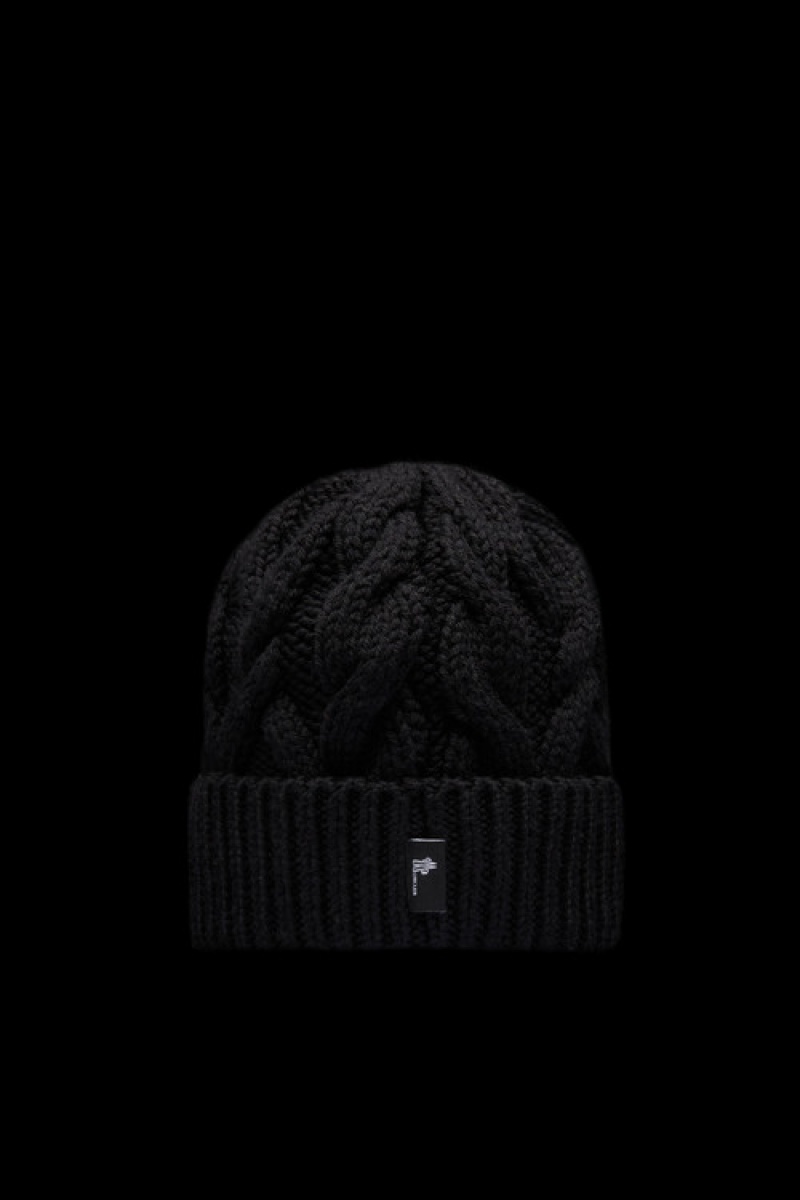 Gorro Moncler Lana Mujer Negros | ATWS-76540