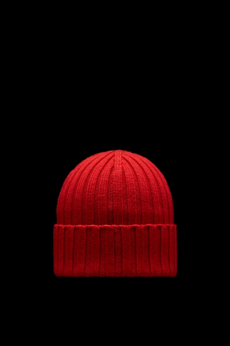 Gorro Moncler Lana Mujer Rojos Oscuro | WLJR-38542