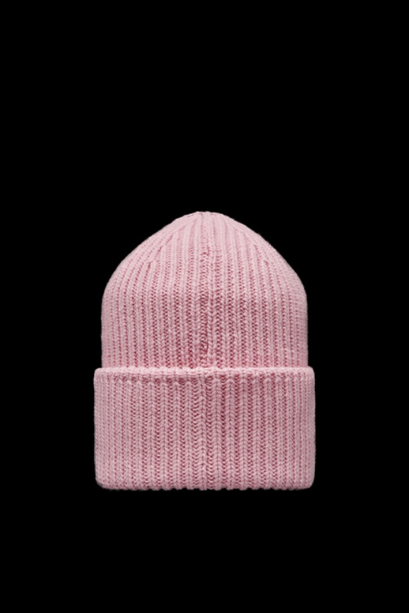 Gorro Moncler Lana Mujer Rosas | JPWU-04689