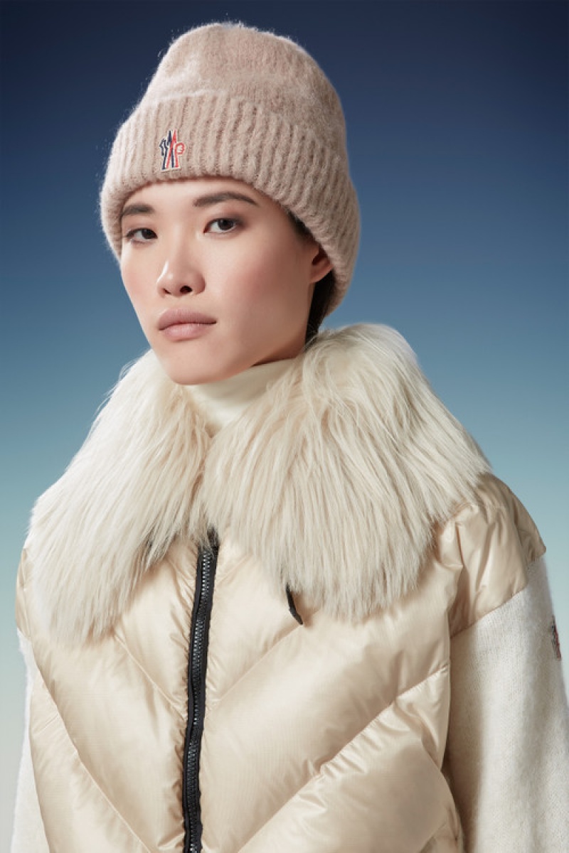 Gorro Moncler Lana & Alpaca Mujer Beige | AGTM-24569