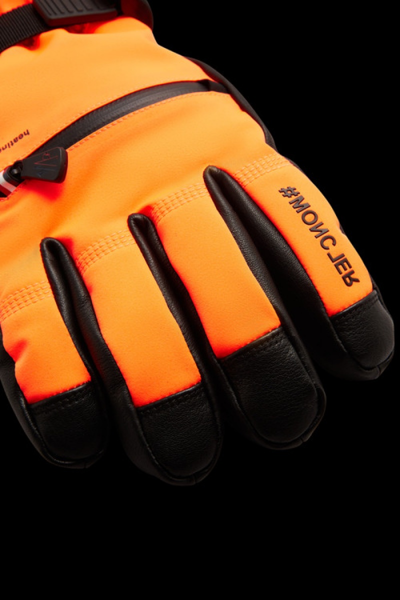 Guantes Moncler Acolchado Hombre Naranjas Claro | VYZE-17026