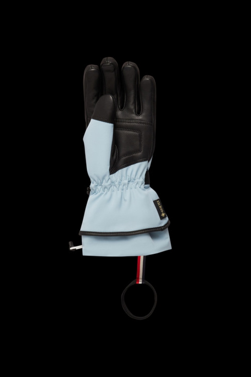 Guantes Moncler Acolchado Mujer Azules Claro | GBEF-41678