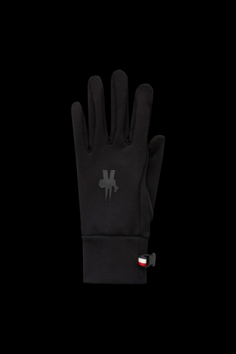 Guantes Moncler Jersey Mujer Negros | XLYS-47863