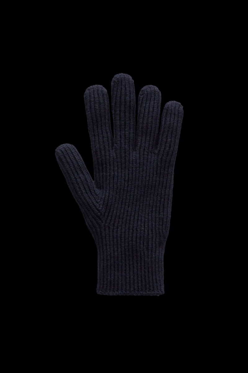 Guantes Moncler Lana Hombre Azules | TWMC-27609