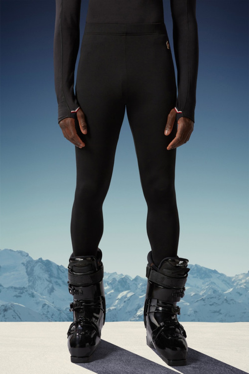 Leggins Moncler Base Layer Hombre Negros | MBFN-07489