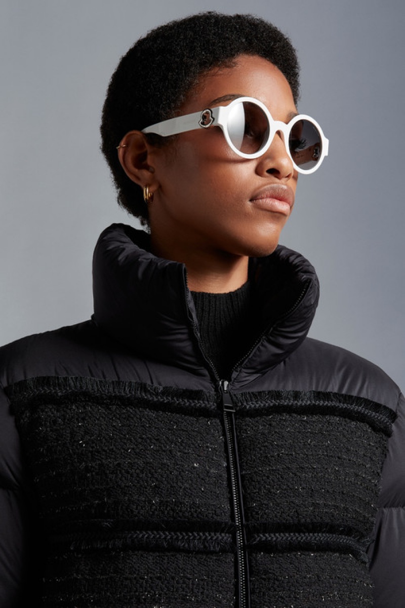 Lentes de Sol Moncler Atriom Round Mujer Grises Oscuro | FUIH-51463