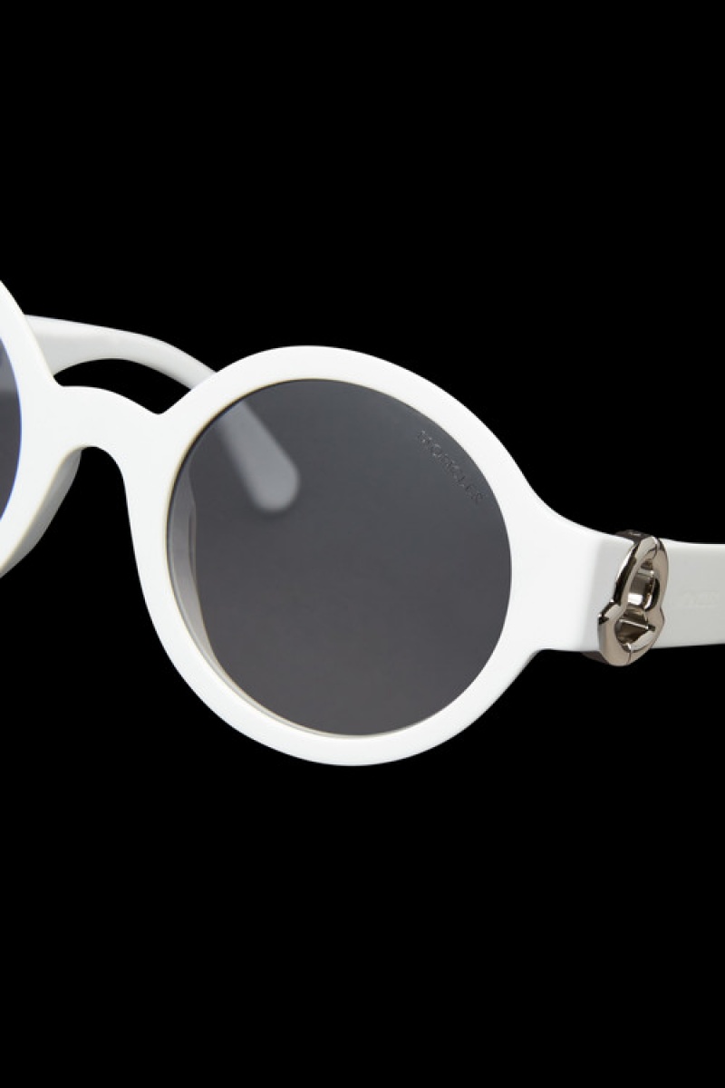 Lentes de Sol Moncler Atriom Round Mujer Grises Oscuro | FUIH-51463