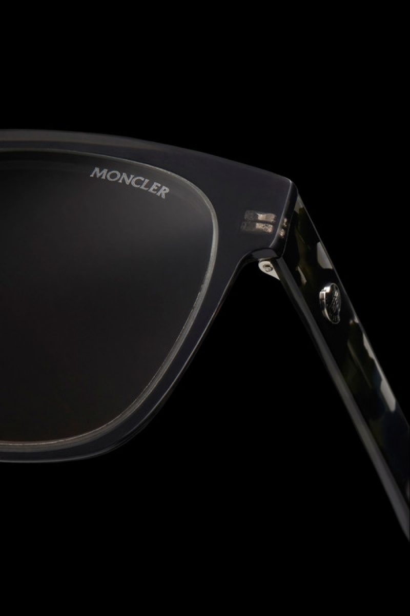 Lentes de Sol Moncler Biobeam Squared Mujer Negros | PTSW-80934