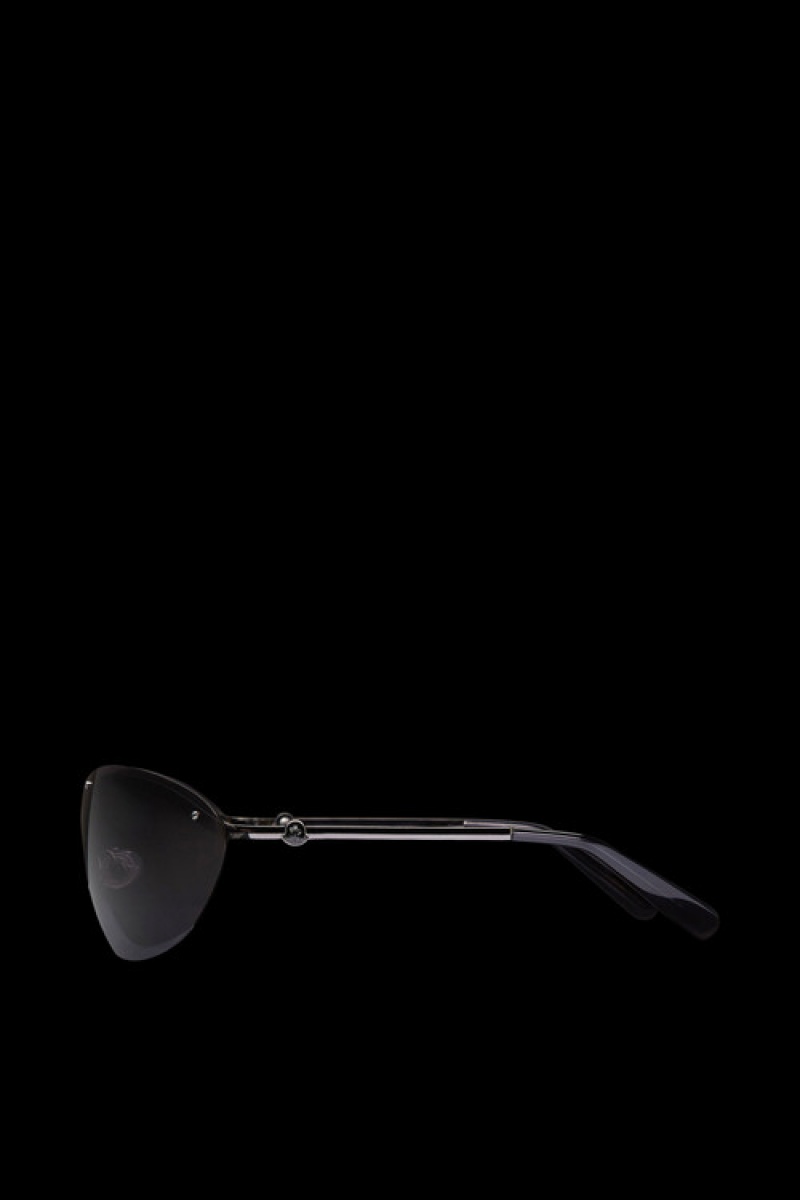 Lentes de Sol Moncler Carrion Shield Mujer Grises Oscuro | GAUT-68941