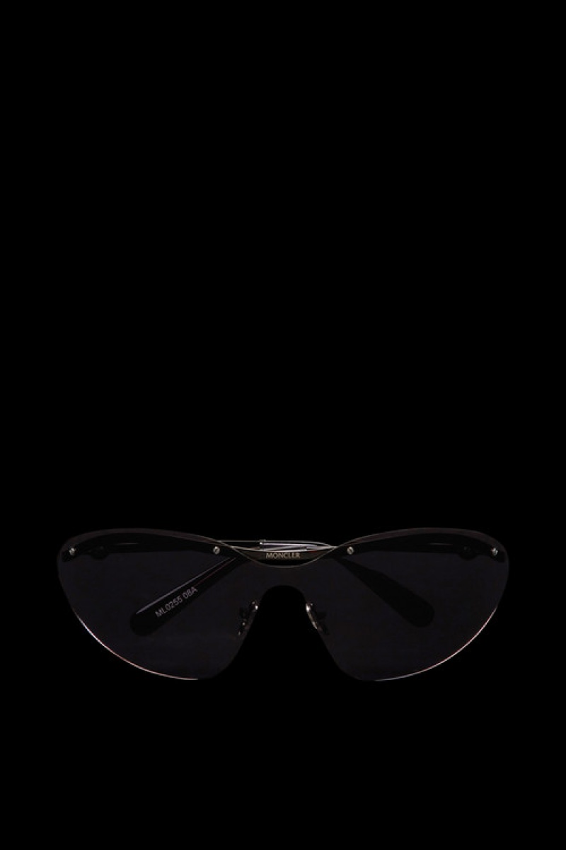 Lentes de Sol Moncler Carrion Shield Mujer Grises Oscuro | GAUT-68941