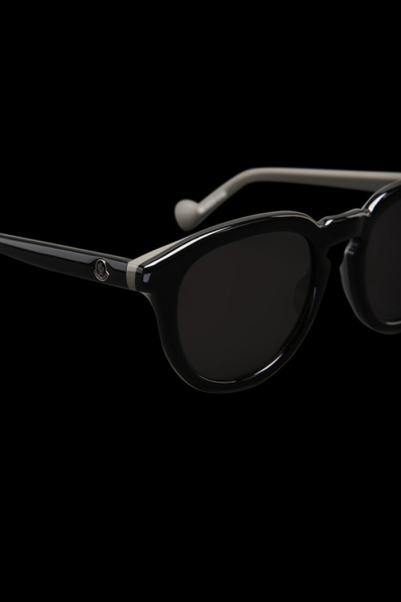 Lentes de Sol Moncler Geometric Hombre Negros | UBJV-20798