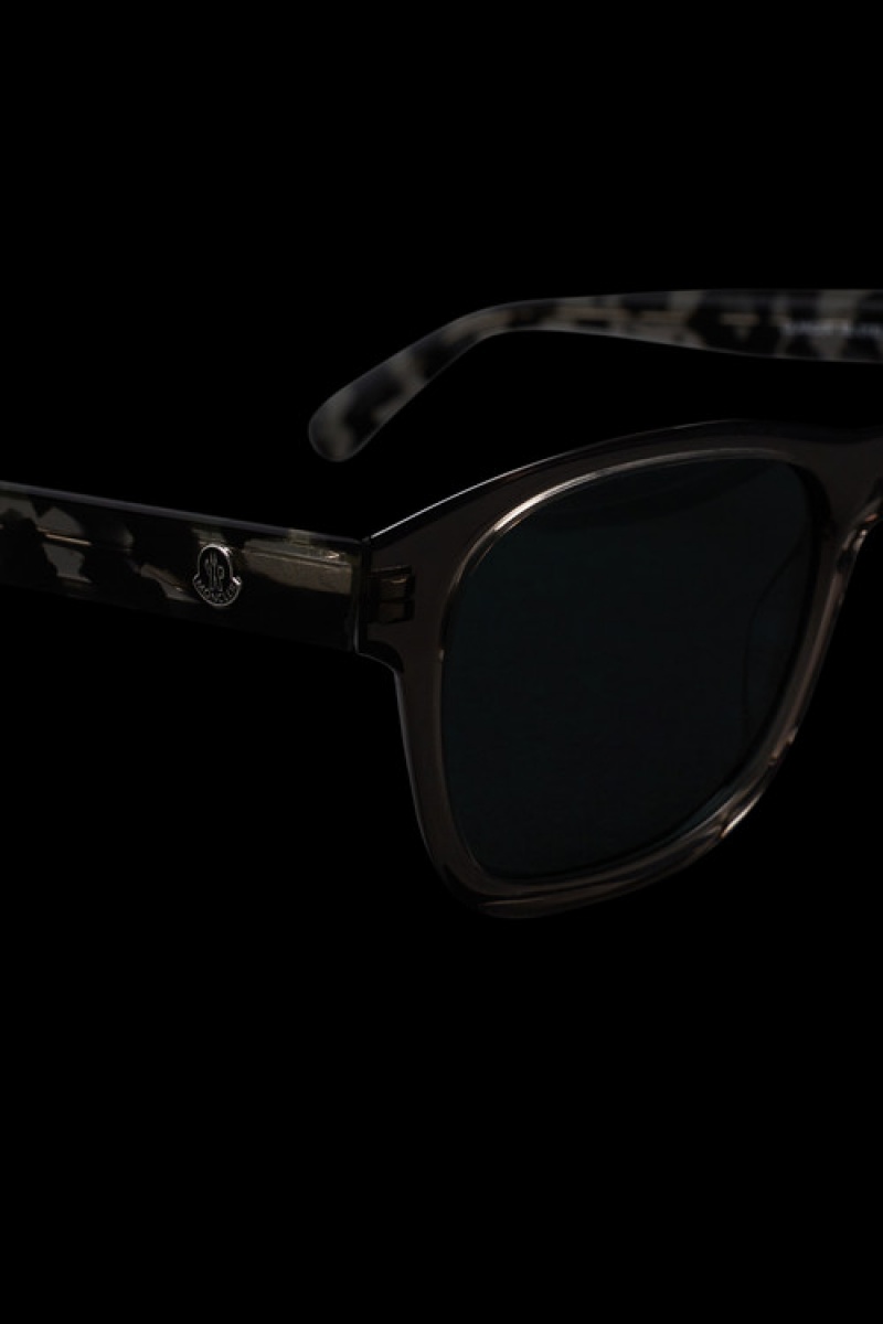 Lentes de Sol Moncler Glancer Squared Hombre Negros | JCSD-24530