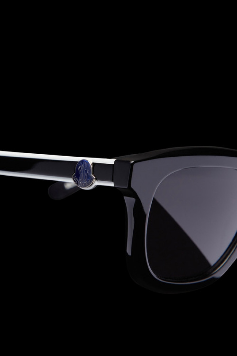 Lentes de Sol Moncler Gradd Squared Hombre Negros | JKSN-63248