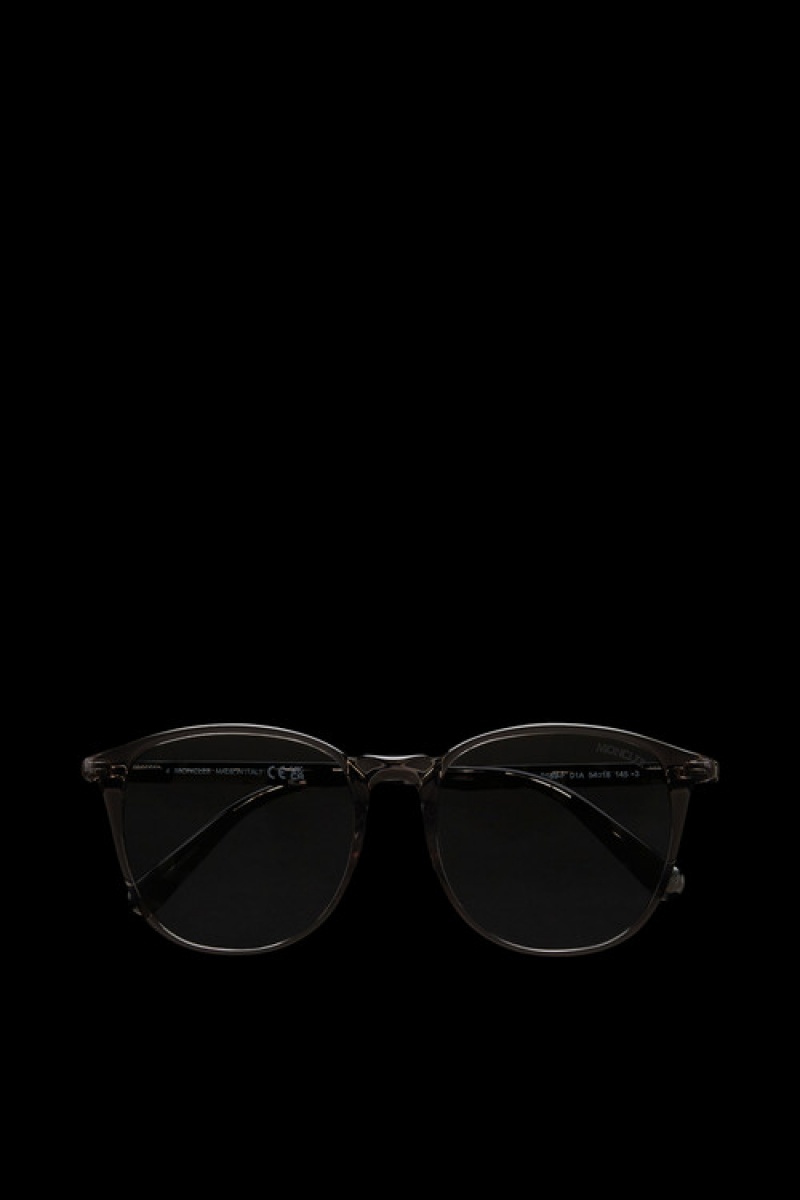 Lentes de Sol Moncler Luminaire Round Mujer Negros | RUBJ-19670