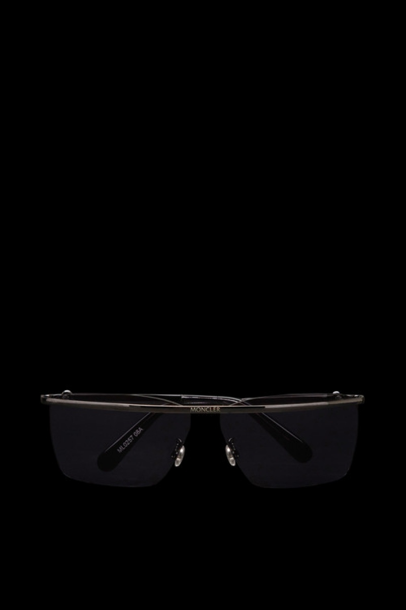 Lentes de Sol Moncler Niveler Rectangular Mujer Grises Oscuro | FYZG-95360