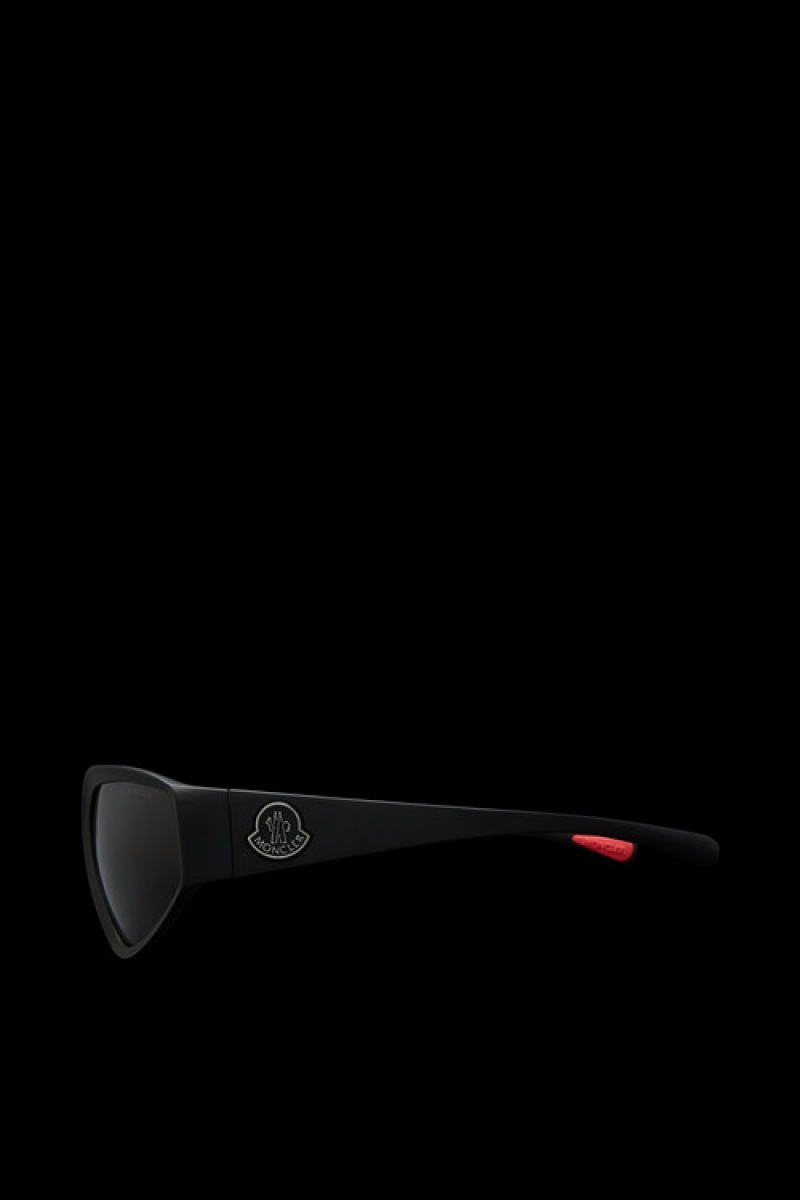 Lentes de Sol Moncler Pentagra Geometric Hombre Negros Grises Oscuro | CJQO-56143