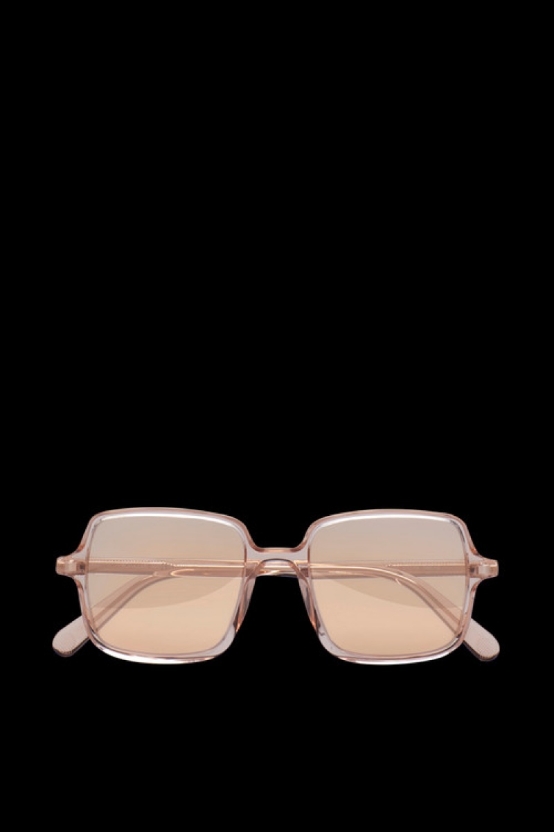 Lentes de Sol Moncler Shadorn Square Mujer Coral Rosas | ZHJY-78015