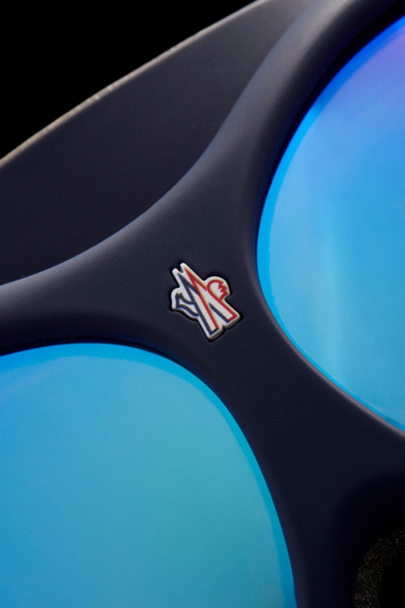 Lentes de Sol Moncler Ski Goggles Hombre Azules | HQWD-63095