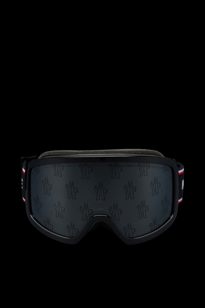 Lentes de Sol Moncler Ski Goggles Mujer Negros | BQMK-56739