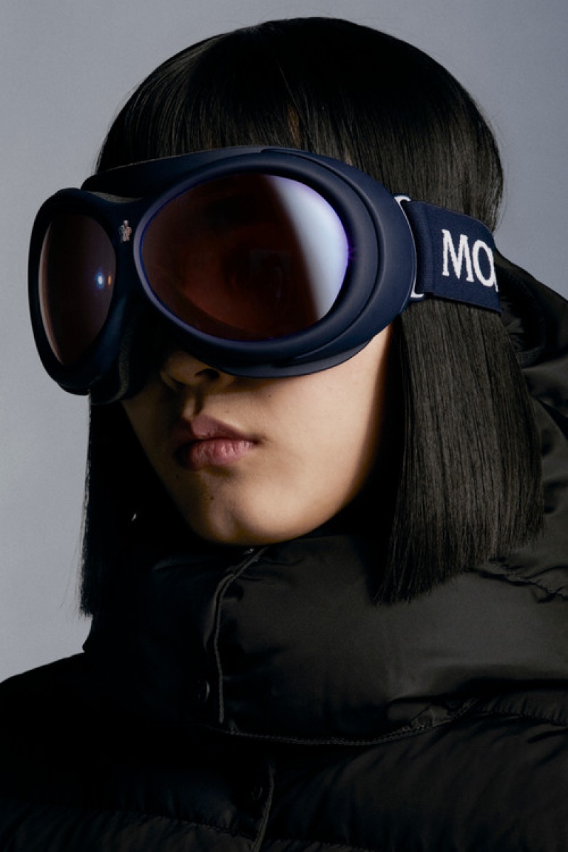 Lentes de Sol Moncler Ski Goggles Mujer Azules | XGZP-04927