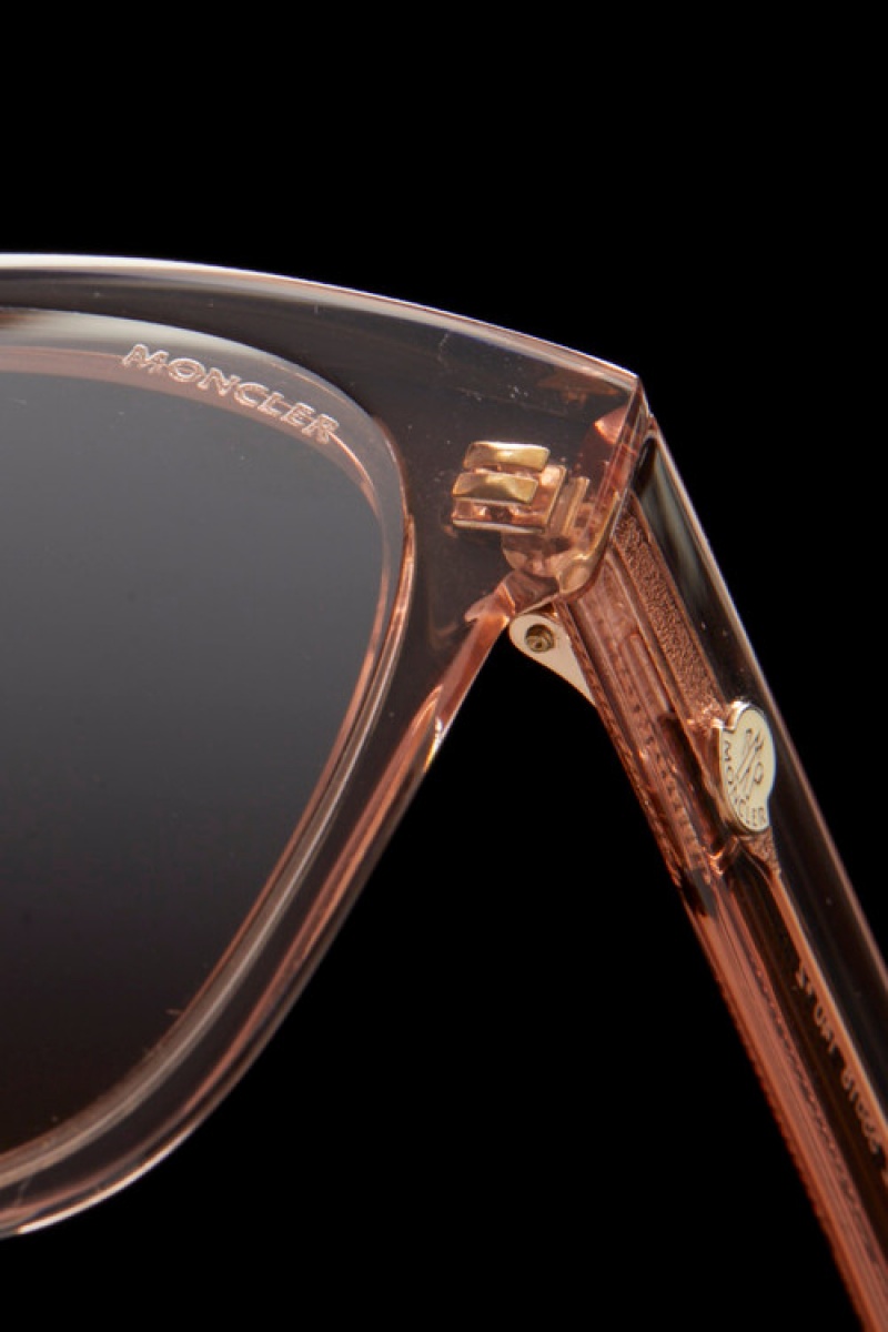 Lentes de Sol Moncler Squared Mujer Rosas Claro | PLCU-02179