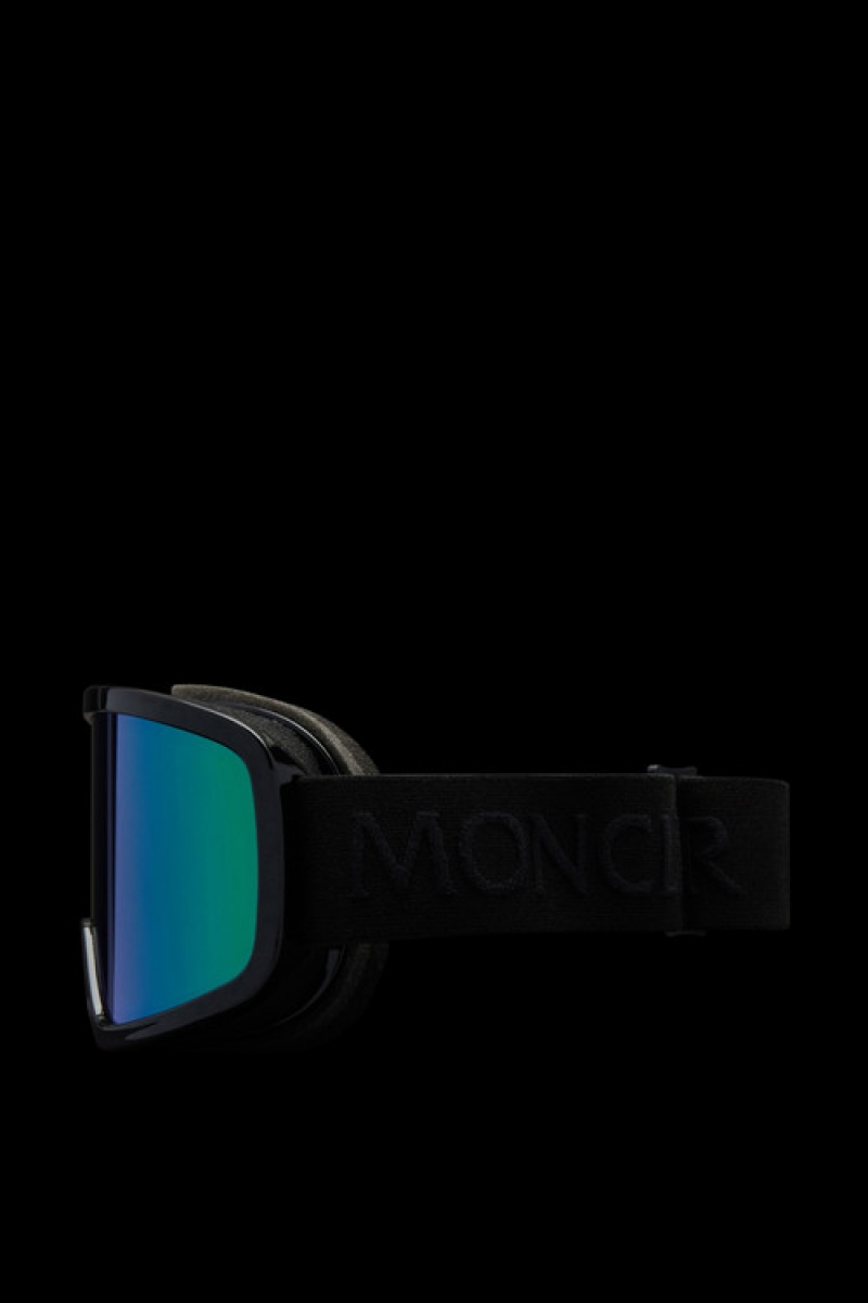 Lentes de Sol Moncler Terrabeam Ski Goggles Mujer Negros Turquesa Claro Verdes | ZQYP-48153