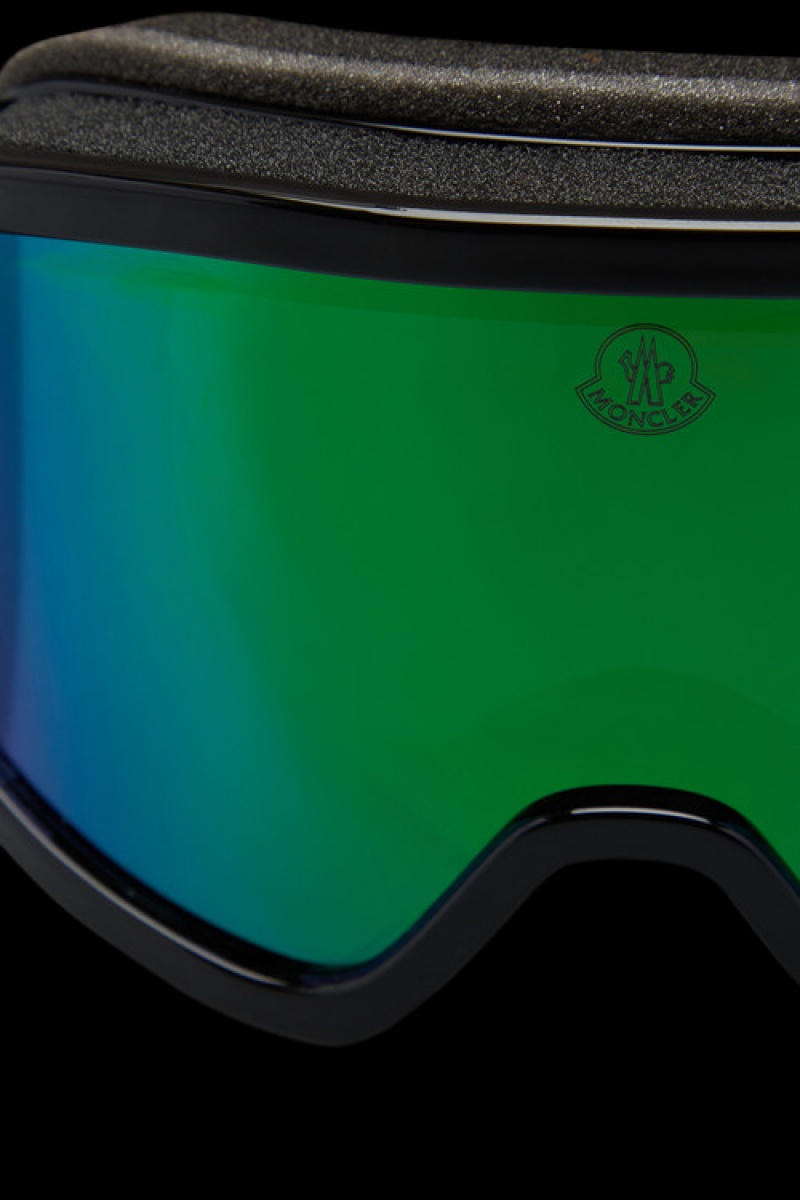 Lentes de Sol Moncler Terrabeam Ski Goggles Mujer Negros Turquesa Claro Verdes | ZQYP-48153