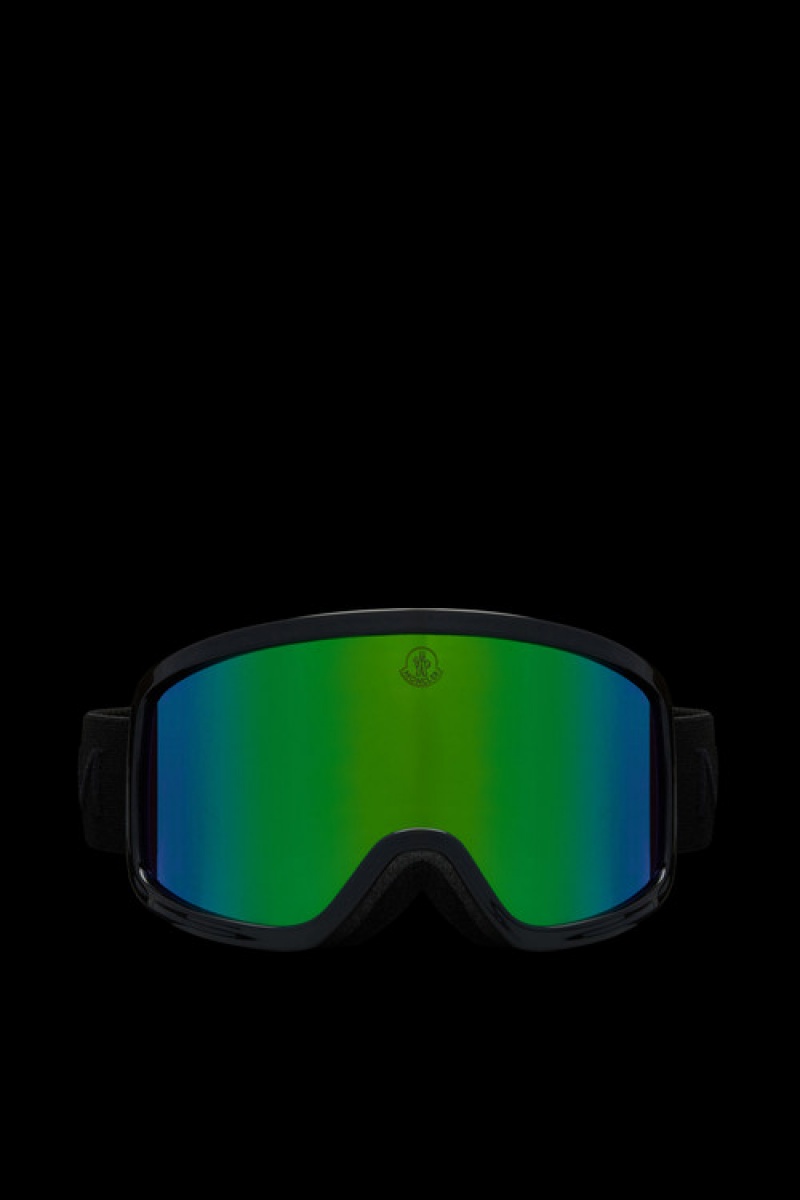 Lentes de Sol Moncler Terrabeam Ski Goggles Mujer Negros Turquesa Claro Verdes | ZQYP-48153