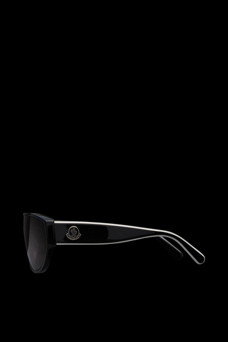 Lentes de Sol Moncler Tronn Shield Hombre Negros | XPBJ-16087