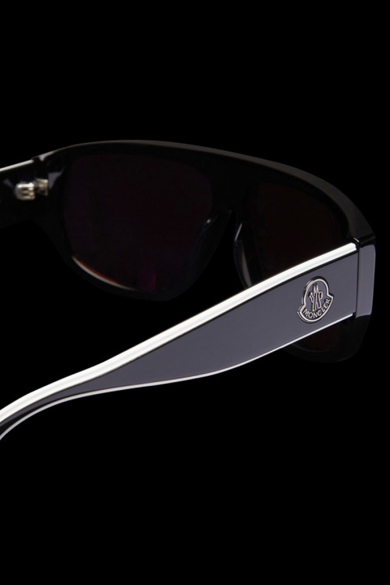 Lentes de Sol Moncler Tronn Shield Hombre Negros | XPBJ-16087