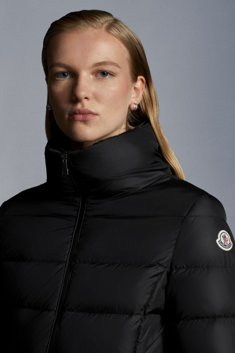 Chaquetas Largas De Plumas Moncler Gie Mujer Negros | QEWU-86420