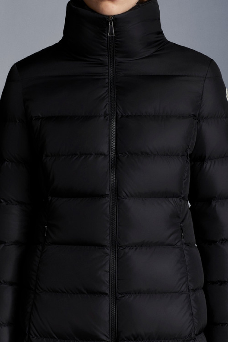 Chaquetas Largas De Plumas Moncler Gie Mujer Negros | QEWU-86420