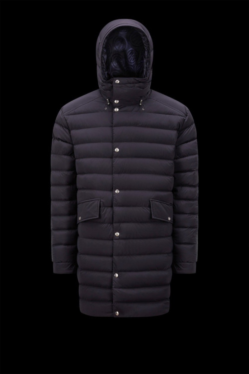 Chaquetas Largas De Plumas Moncler Inter X Moncler Hombre Azul Marino Azules | LNIC-86237