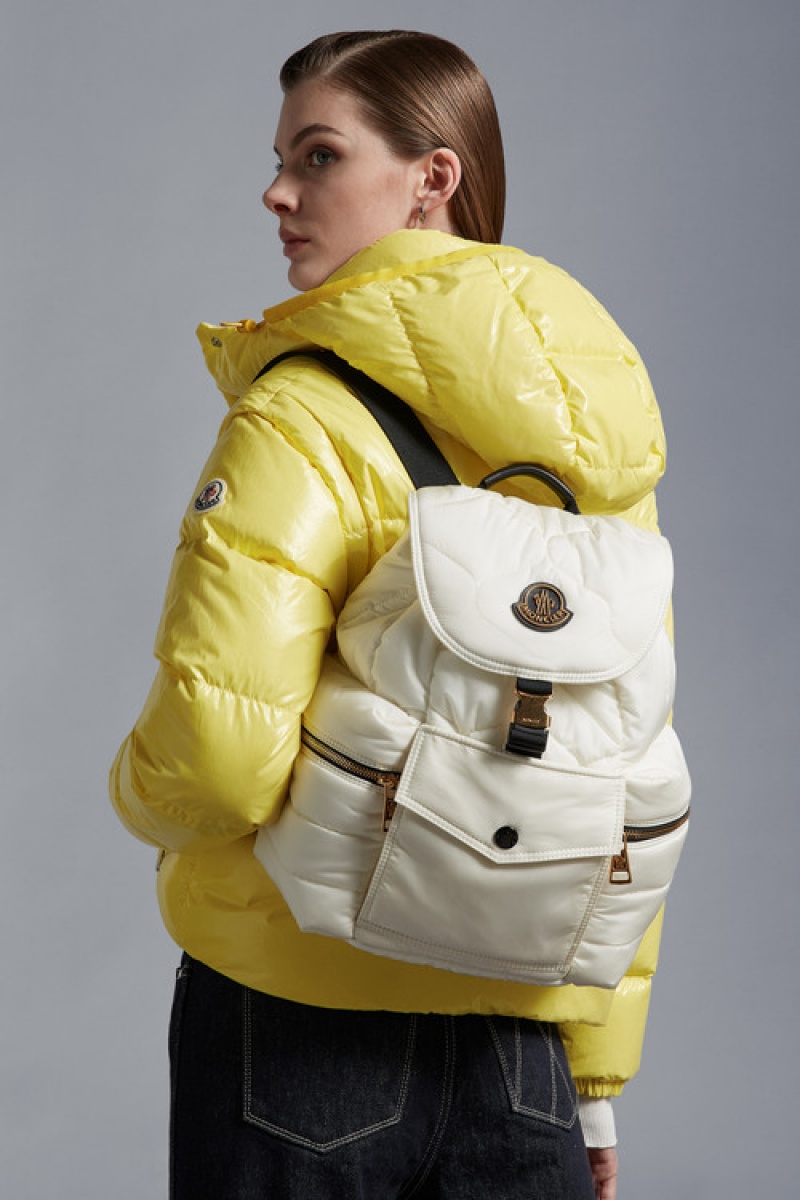 Mochilas Moncler Astro Mujer Blancos | DINU-42873