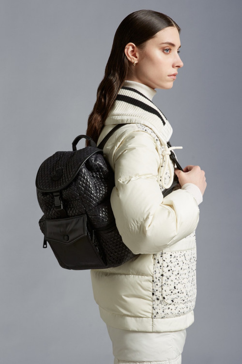 Mochilas Moncler Astro Mujer Negros | QYIA-98270