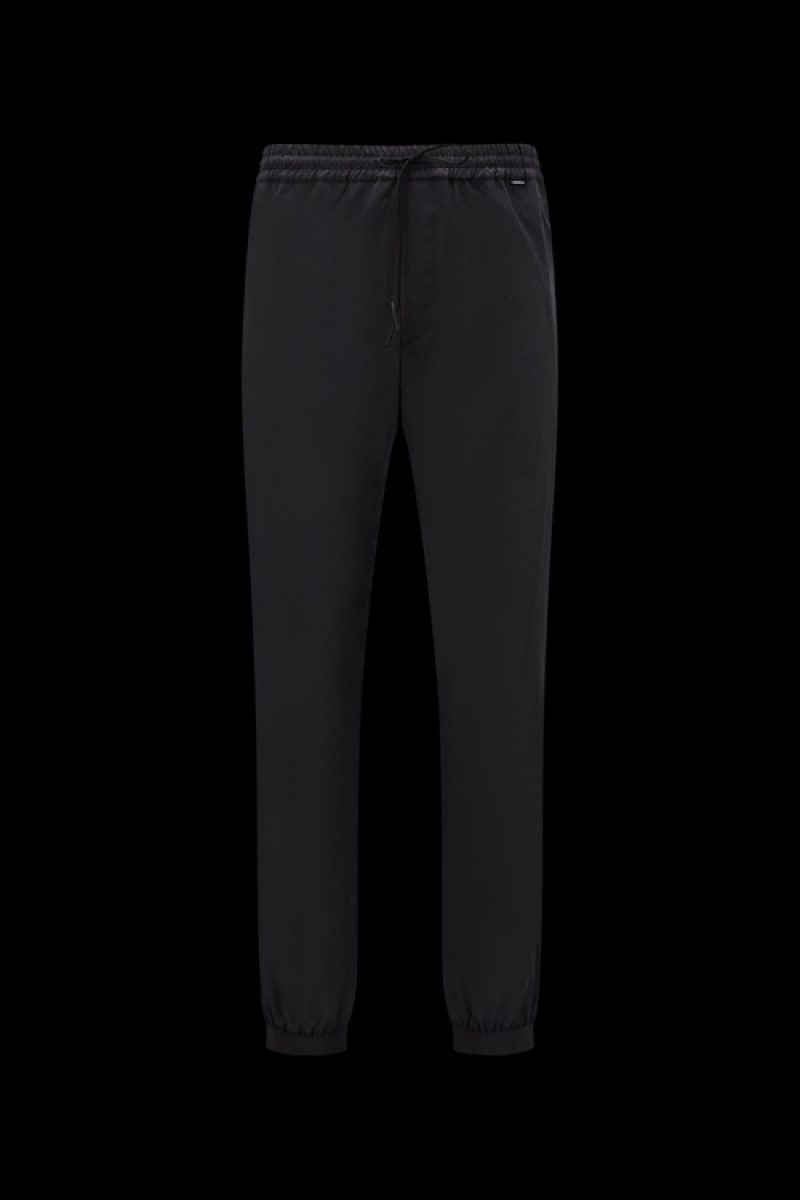 Pantalon Moncler Algodon & Nylon Jogging Hombre Negros | GRWS-32760