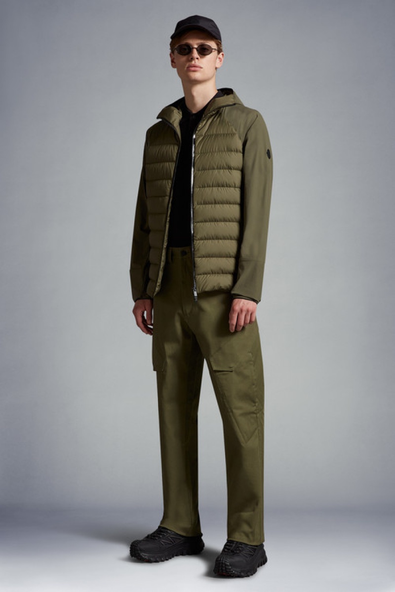 Pantalon Moncler Gabardine Cargo Hombre Verde Oliva Verdes | ACPZ-85217