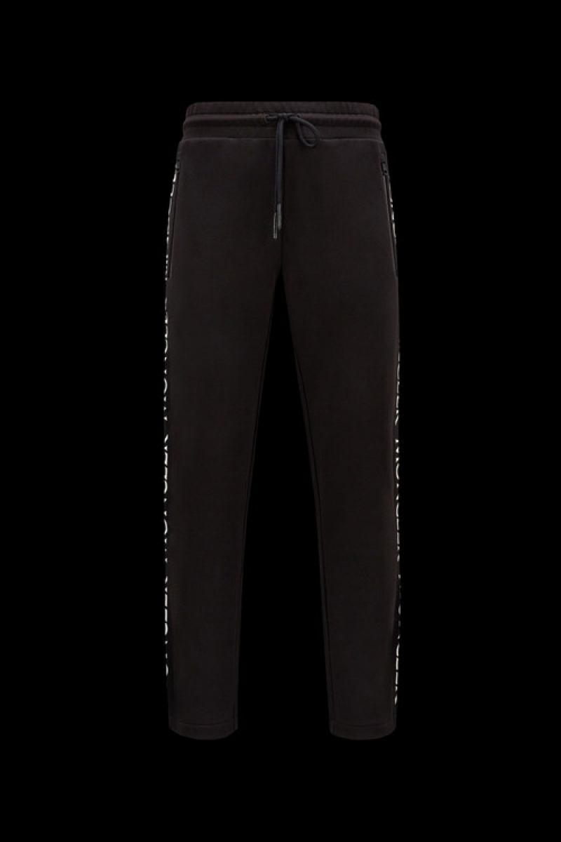 Pantalon Moncler Logo Hombre Negros | MHGB-68721