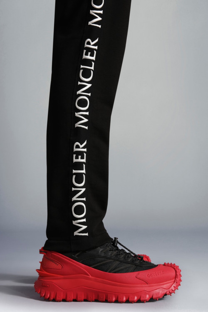 Pantalon Moncler Logo Hombre Negros | MHGB-68721