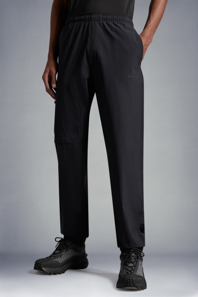 Pantalon Moncler Ripstop Hombre Negros | KMVP-14376