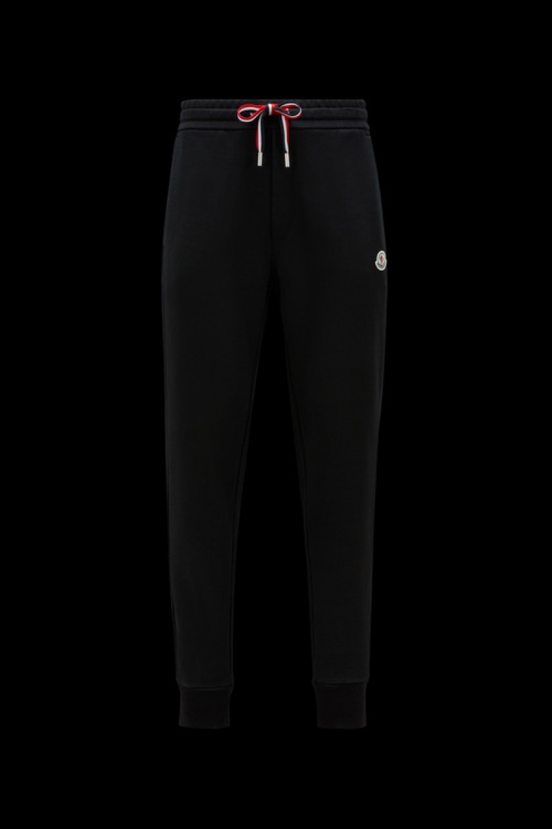 Pantalon Moncler Tricolor Jogging Hombre Negros | ZFEH-58120