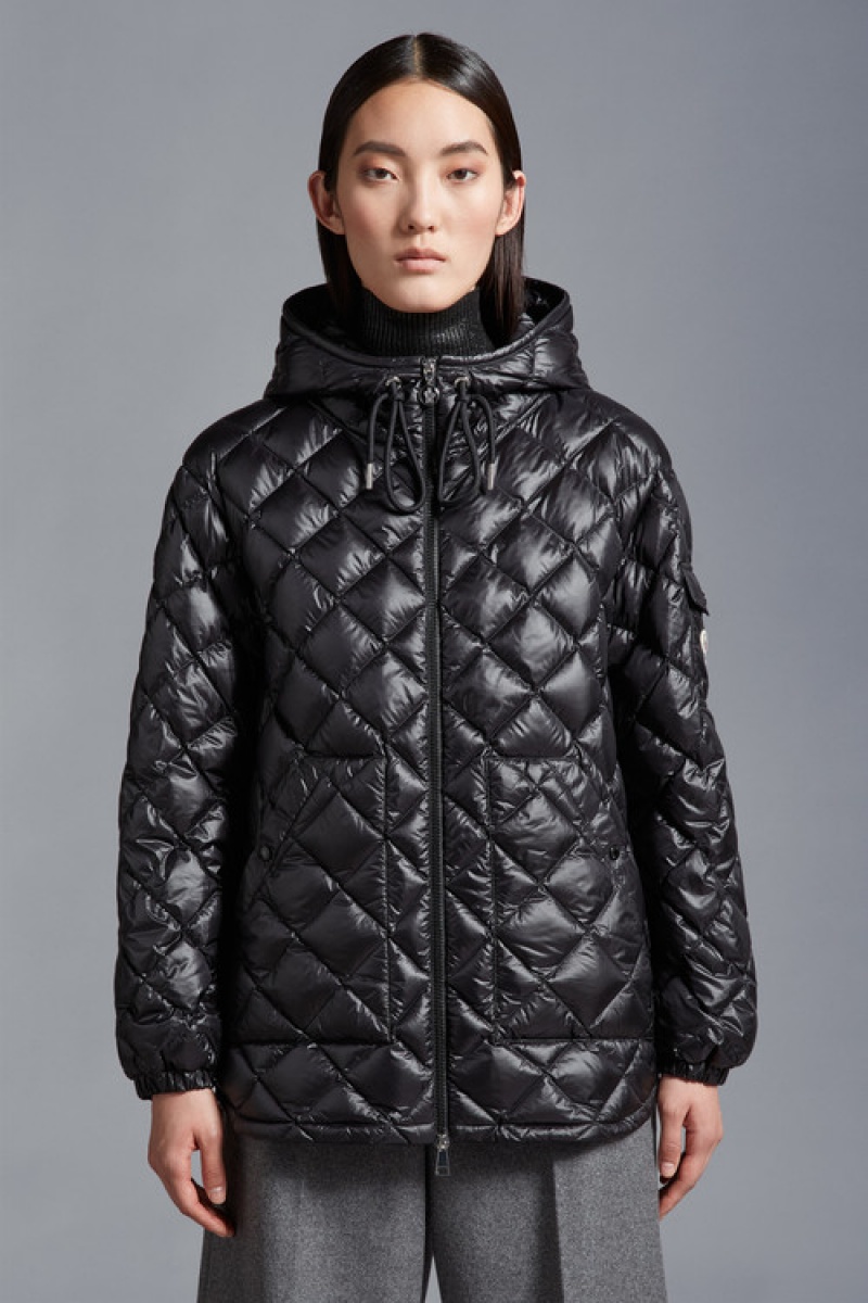 Chamarra Moncler Acolchado Mujer Negros | KRBD-92437