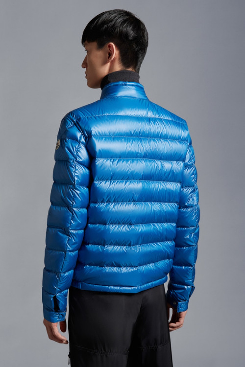 Chamarra Moncler Acorus Hombre Azules Claro | DIXU-14037