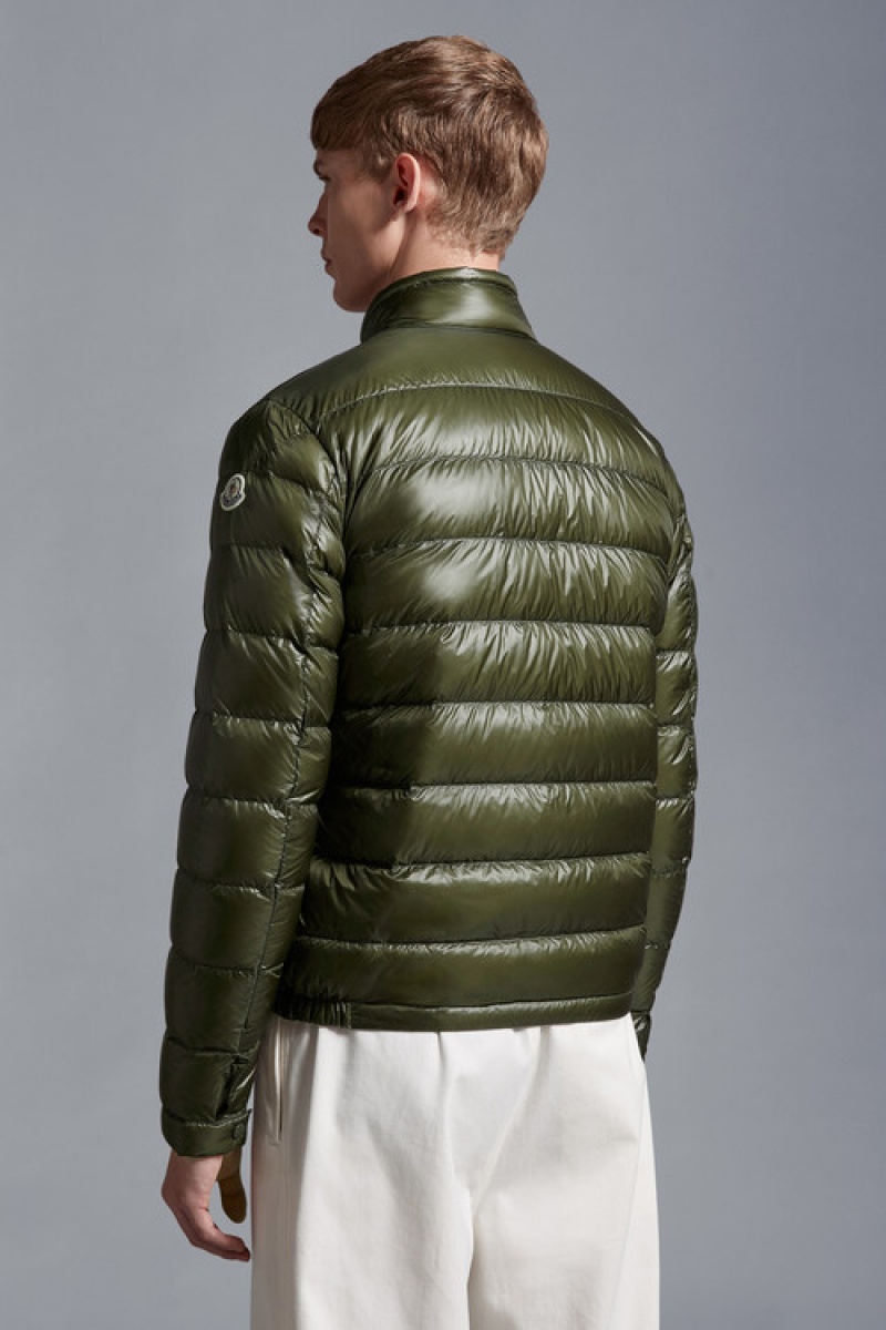 Chamarra Moncler Acorus Hombre Verdes Oscuro | EJAP-89743