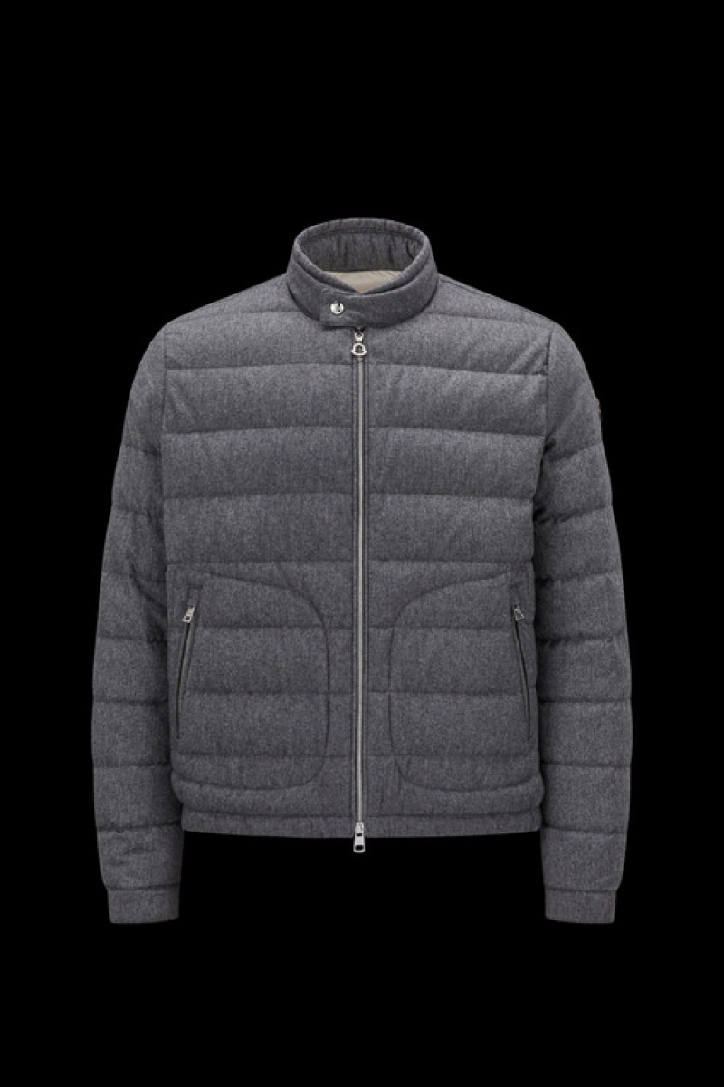 Chamarra Moncler Acorus Hombre Grises Oscuro | MJVX-28134