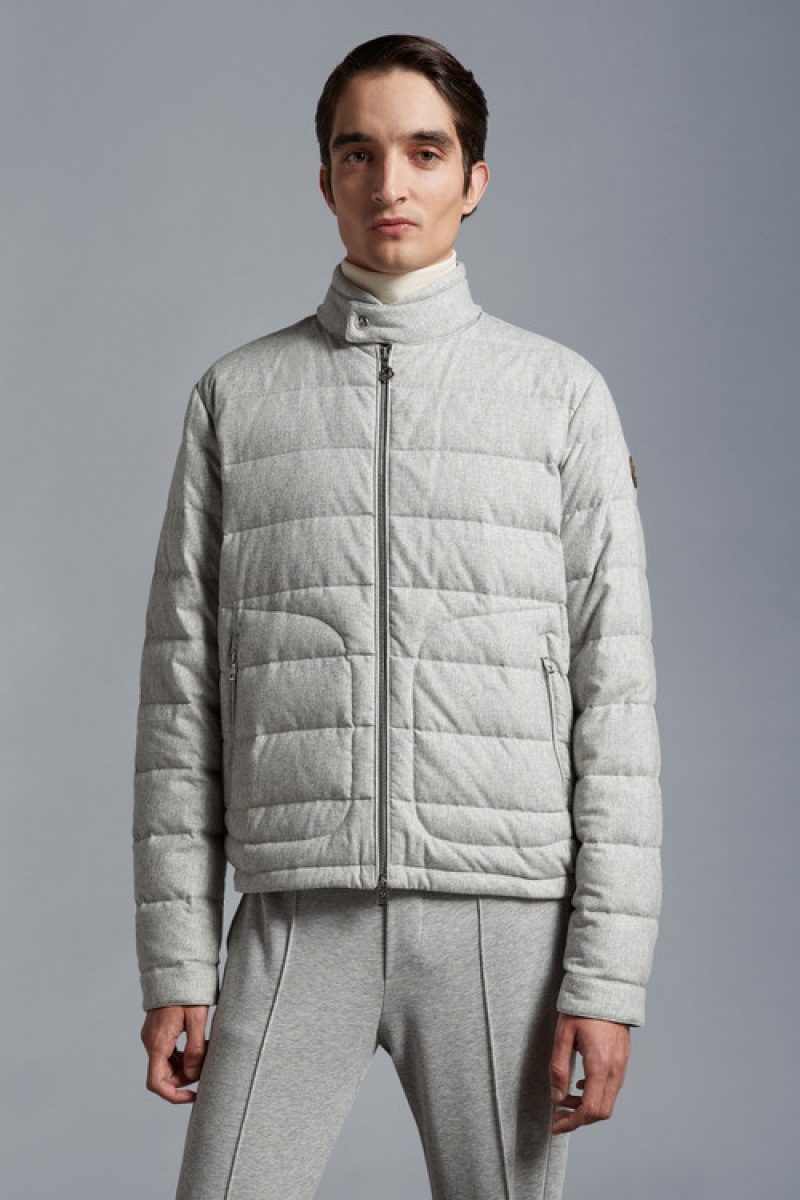 Chamarra Moncler Acorus Hombre Grises Claro | WQZS-53892