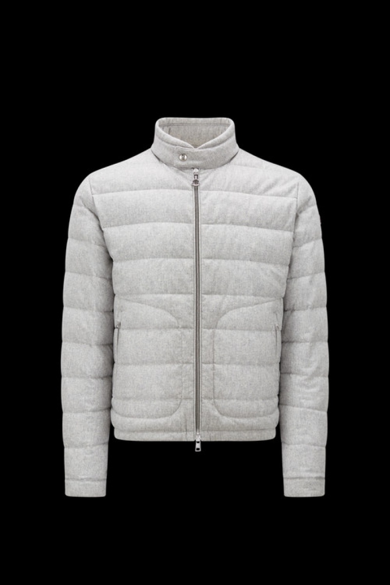 Chamarra Moncler Acorus Hombre Grises Claro | WQZS-53892