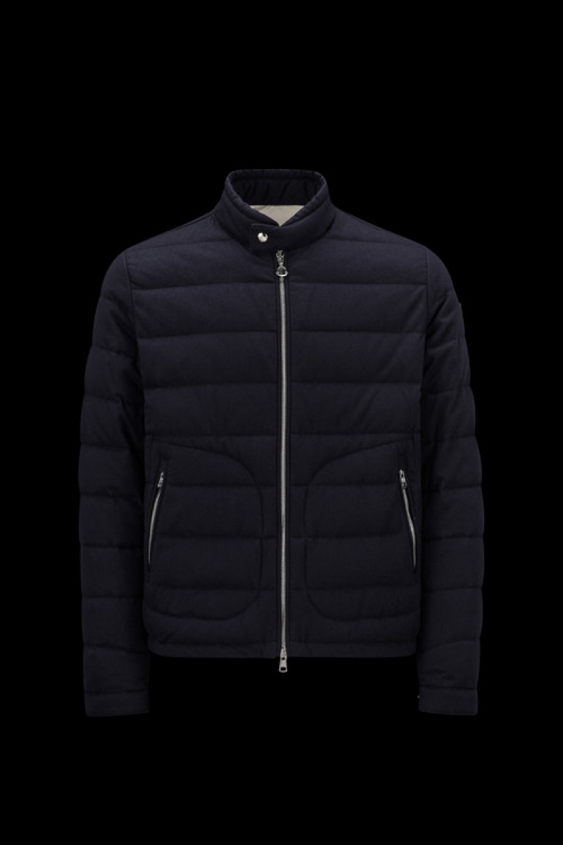 Chamarra Moncler Acorus Hombre Azules | ZPSO-82691