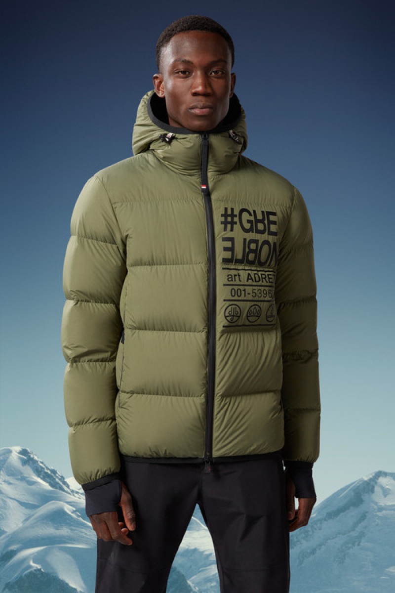 Chamarra Moncler Adret Hombre Verdes Oscuro | ZXFY-65104